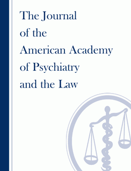 Journal of the American Academy of Psychiatry and the Law Online: 53 (1)